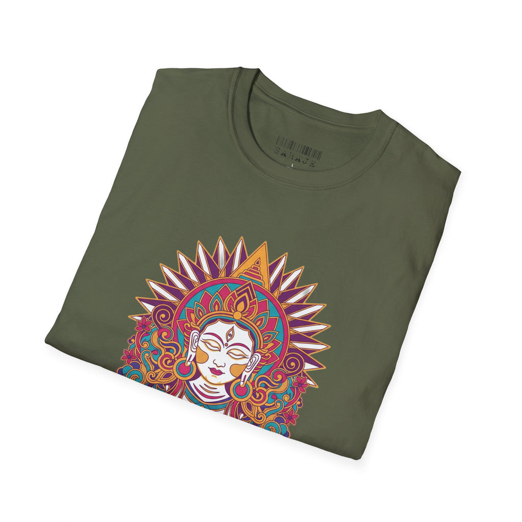 Mystic Goddess Mandala T-Shirt — Colorful Boho Spiritual Tee