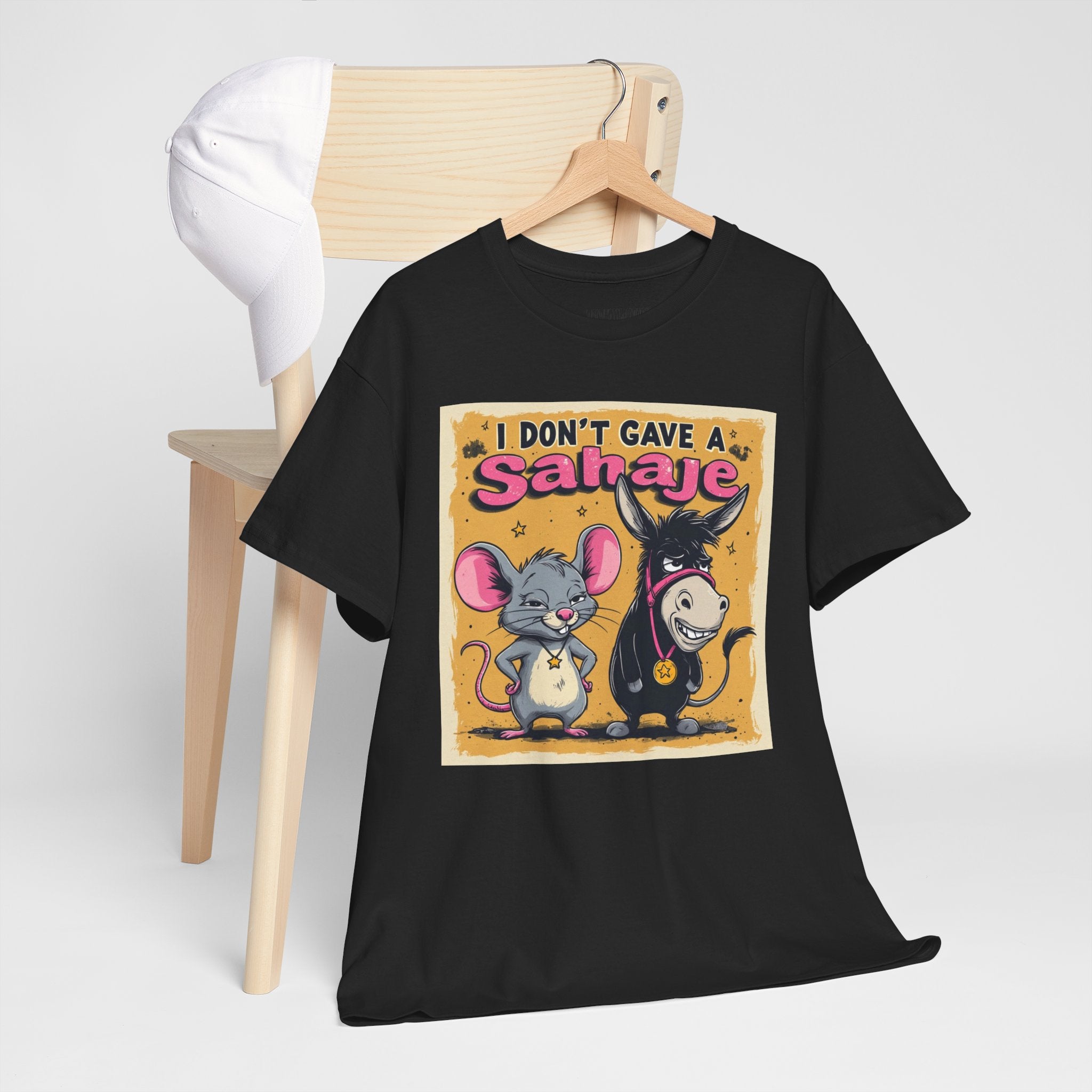 I Don't Give A Snair! Tee — Funny Mouse & Cat Graphic T-Shirt