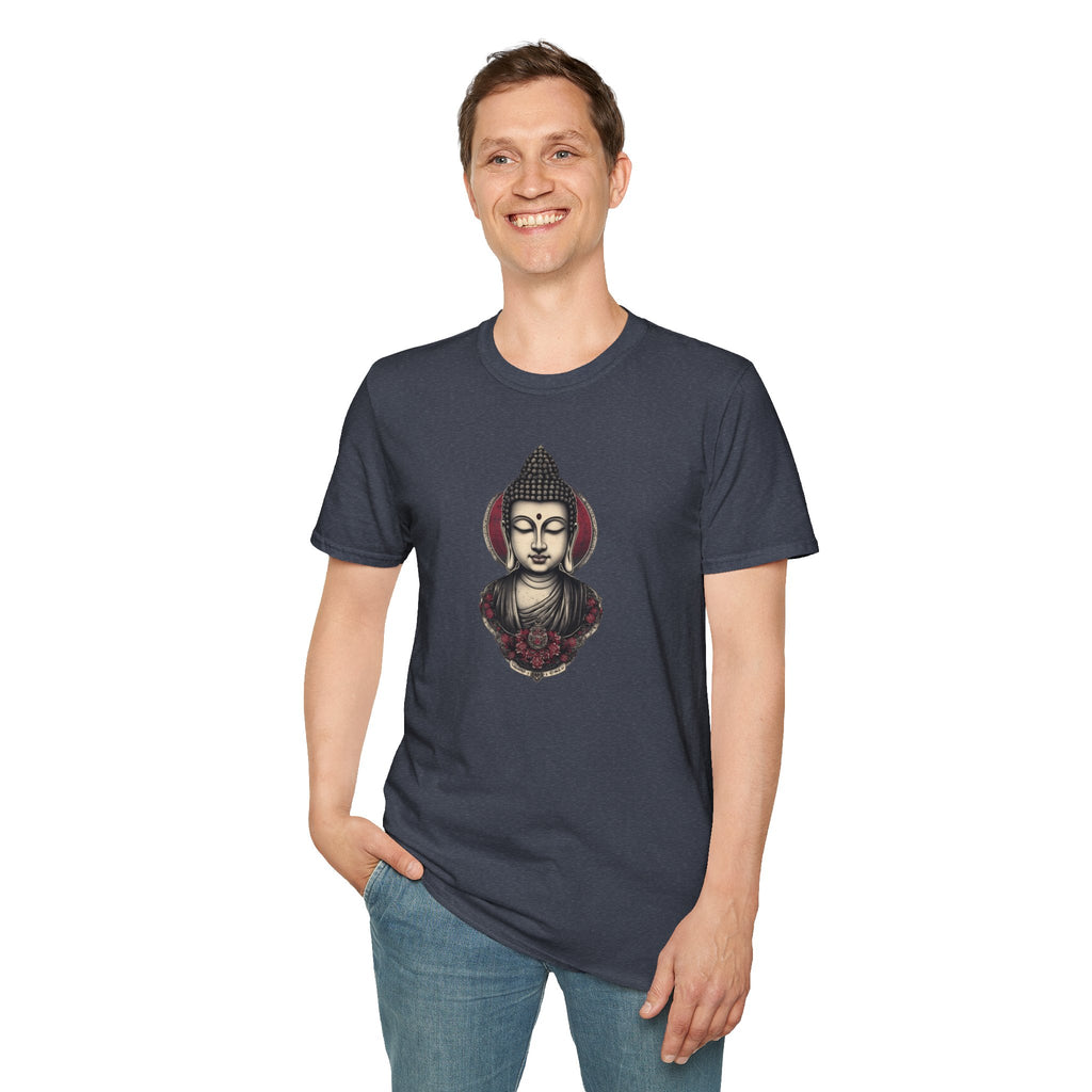 Buddha Portrait Tee — Zen Meditation Graphic T-Shirt