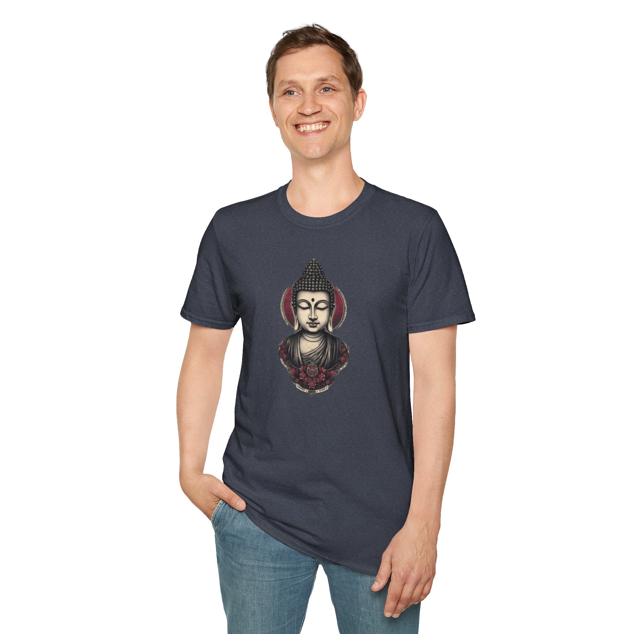 Buddha Portrait Tee — Zen Meditation Graphic T-Shirt