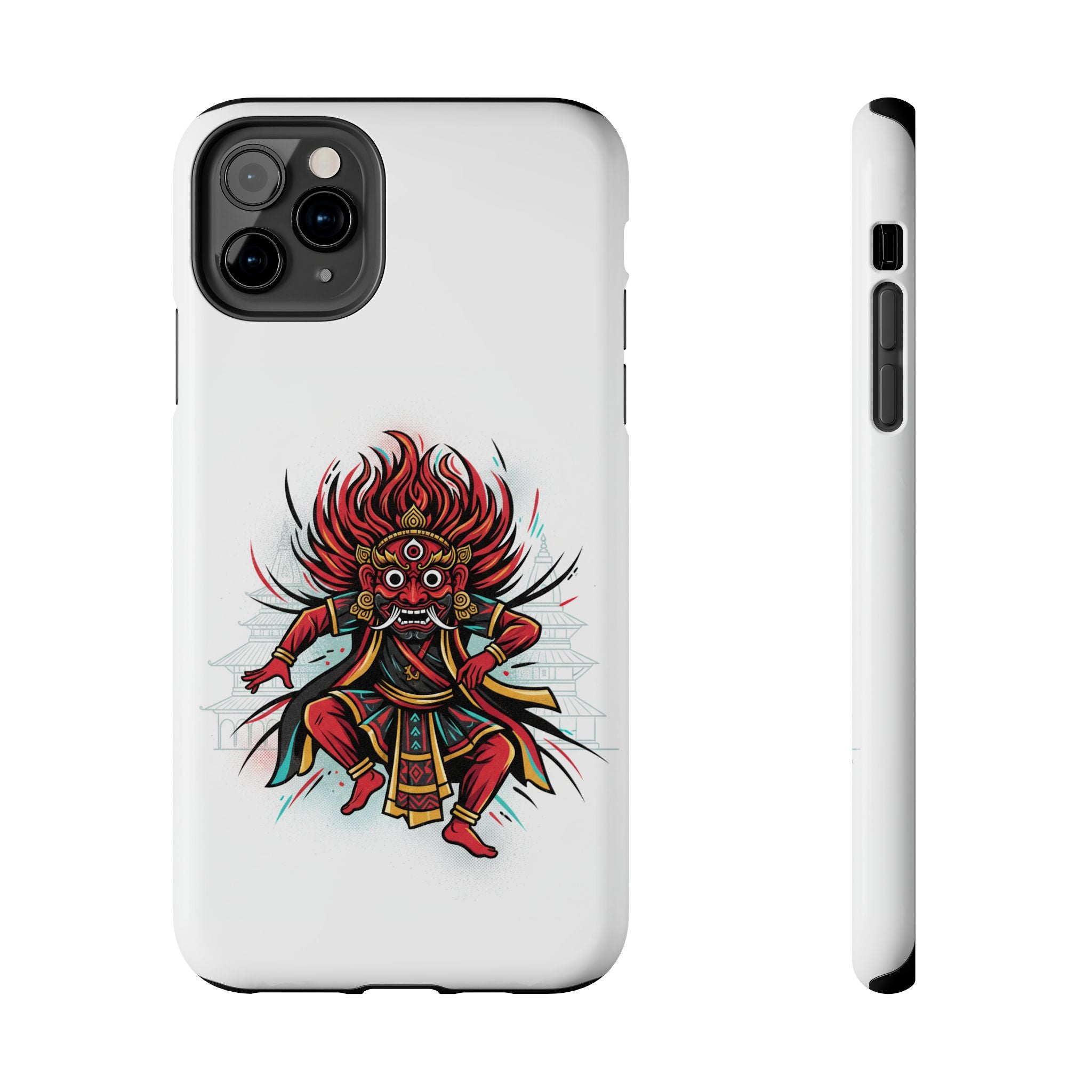 Bhairava Tough Phone Case — Bold Hindu Deity Protective Cover