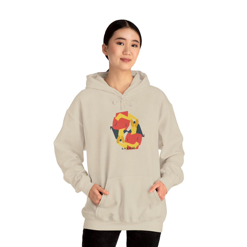 Fox Recycling Symbol Hoodie — Geometric Fox Eco-Friendly Design
