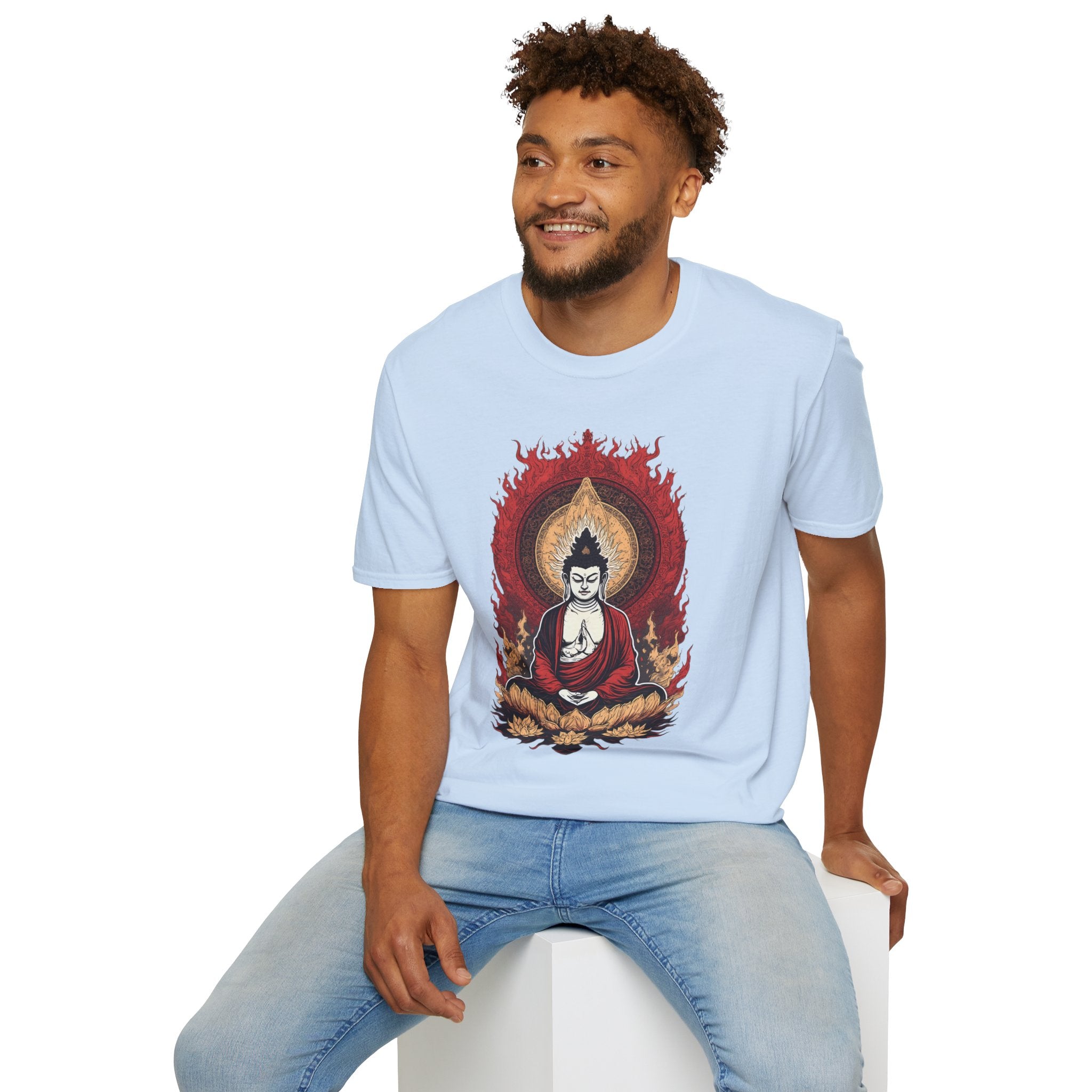 Buddha Lotus Meditation T-Shirt — Zen Buddhist Graphic Tee