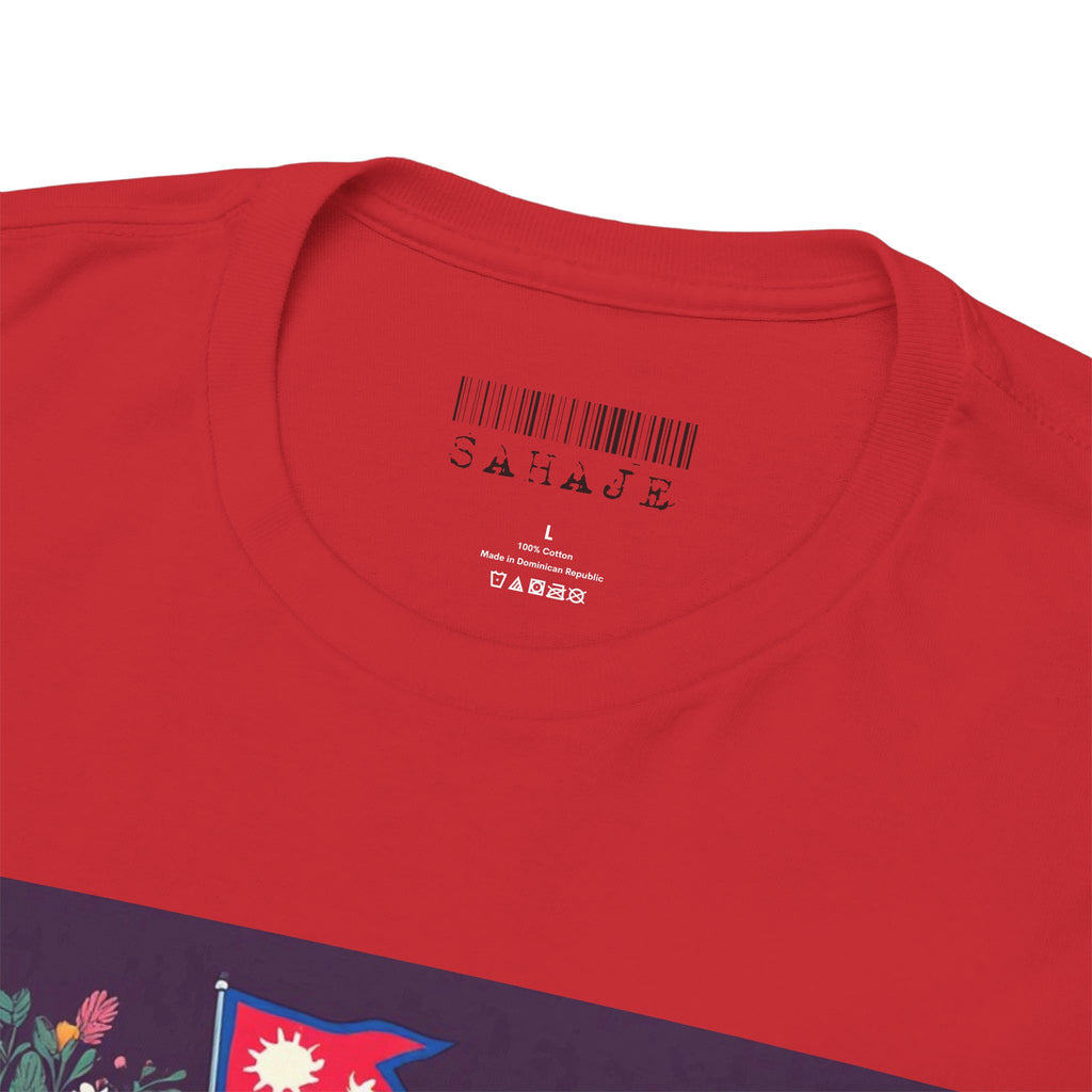 Sahaje Floral Bicycle T‑Shirt