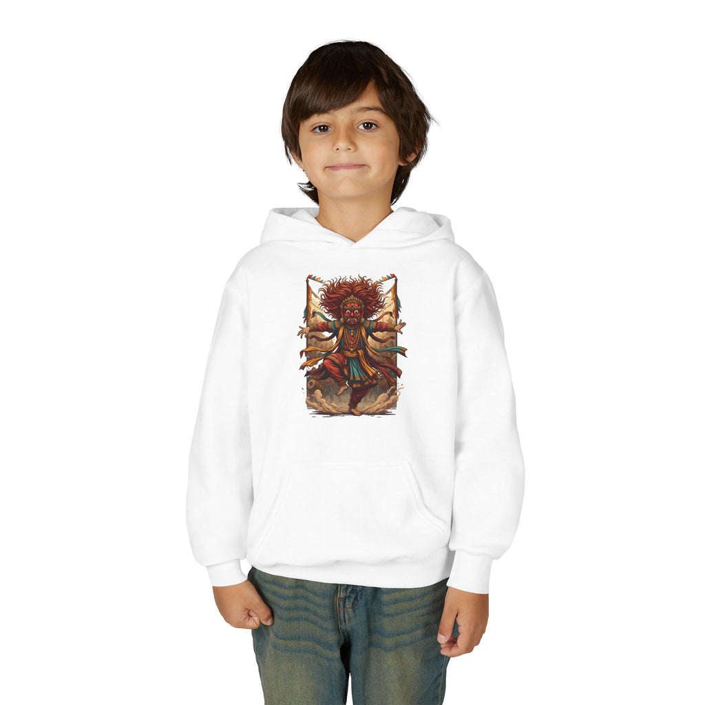 Youth Hoodie — Tribal Sun Dancer Graphic Kids Sweatshirt