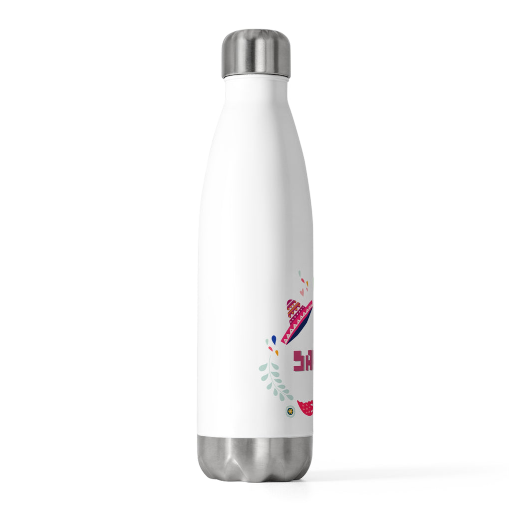 Colorful 20oz Insulated Water Bottle, Eco-Friendly Hydration, Travel Mug, Gift for Nature Lovers, Reusable Beverage Container