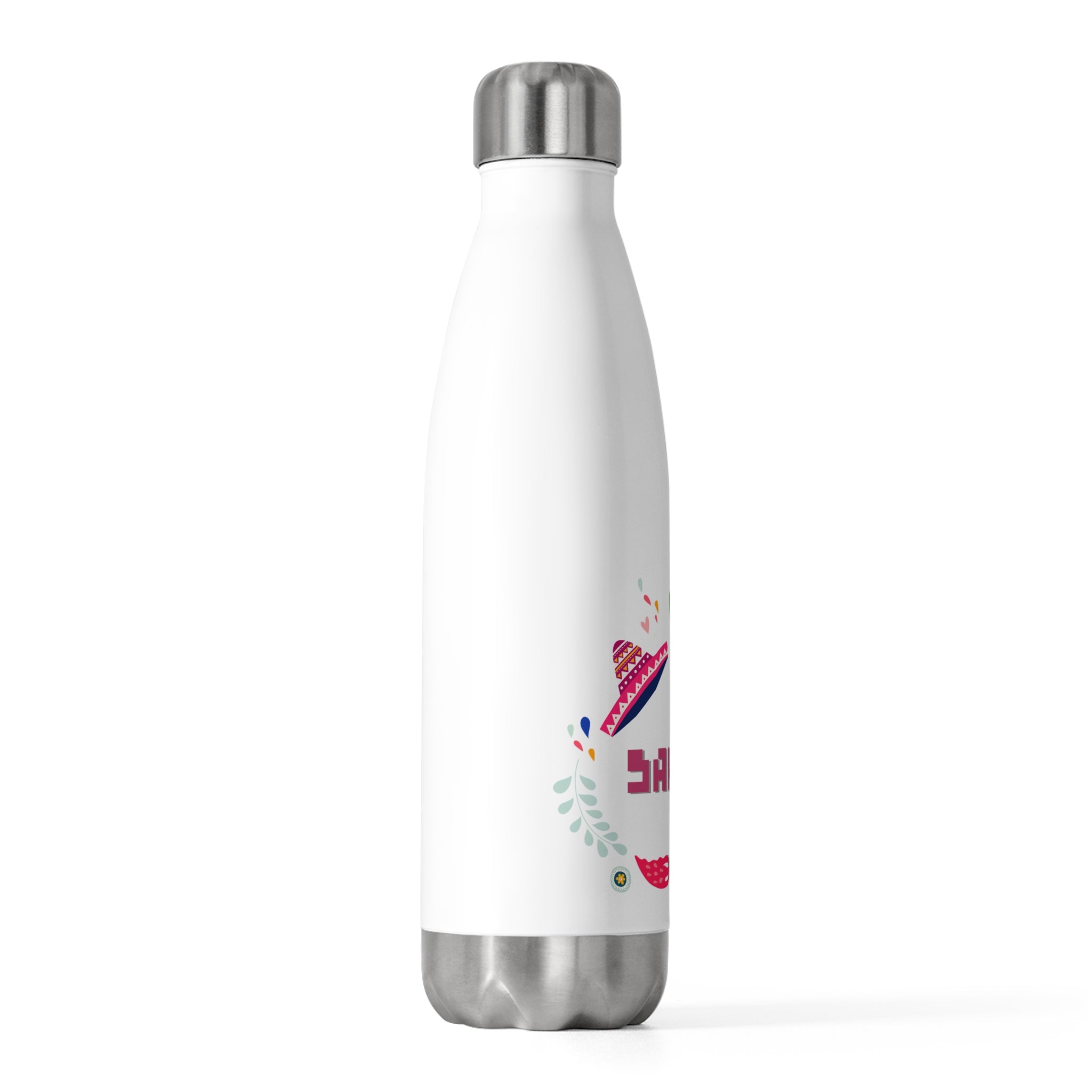 Colorful 20oz Insulated Water Bottle, Eco-Friendly Hydration, Travel Mug, Gift for Nature Lovers, Reusable Beverage Container