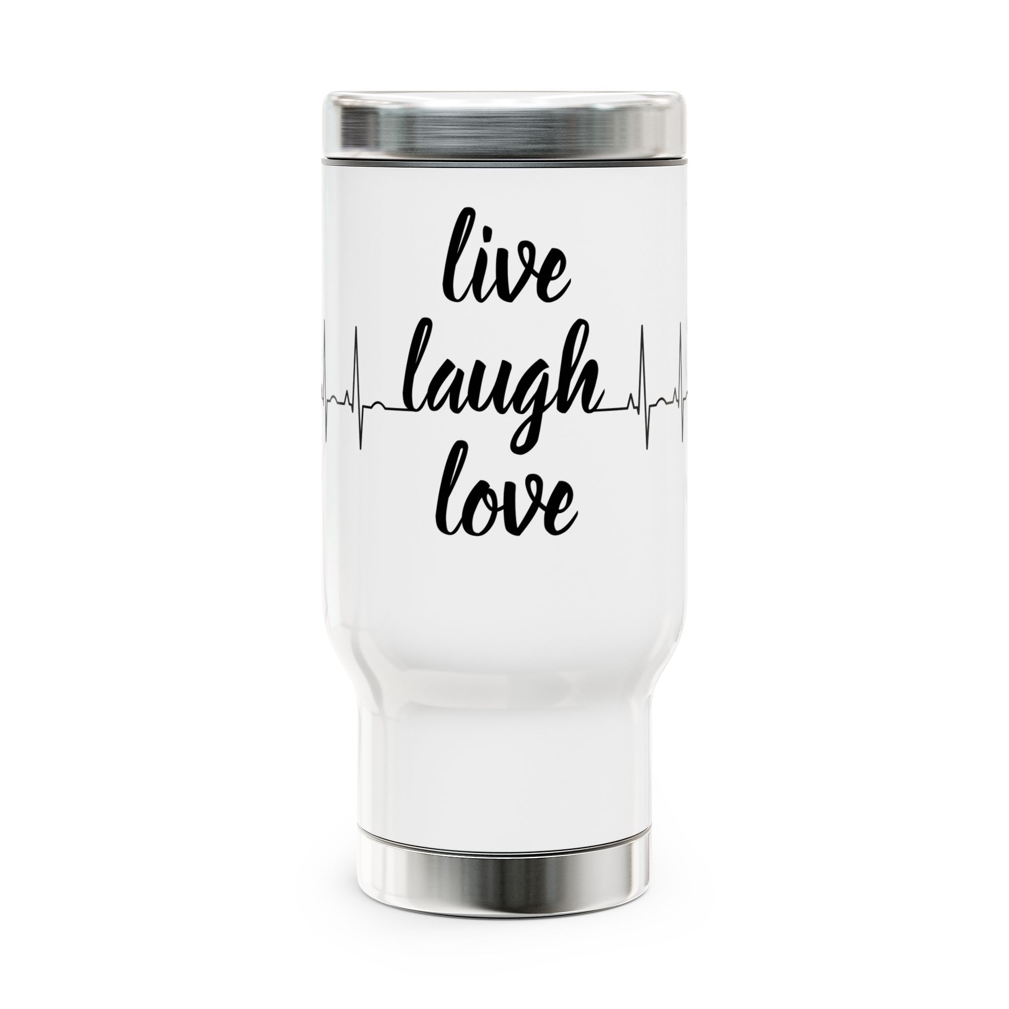 Inspirational Stainless Steel Travel Mug, Live Laugh Love Travel Cup, Coffee Mug for On-the-Go, Gift for Coffee Lovers, Motivational [...]