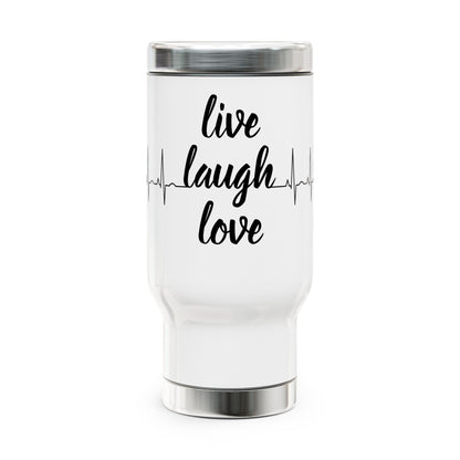 Inspirational Stainless Steel Travel Mug, Live Laugh Love Travel Cup, Coffee Mug for On-the-Go, Gift for Coffee Lovers, Motivational [...]