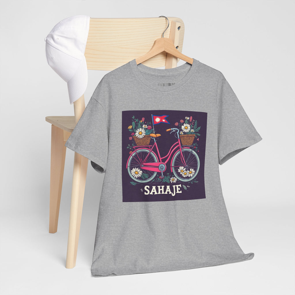 Sahaje Floral Bicycle T‑Shirt