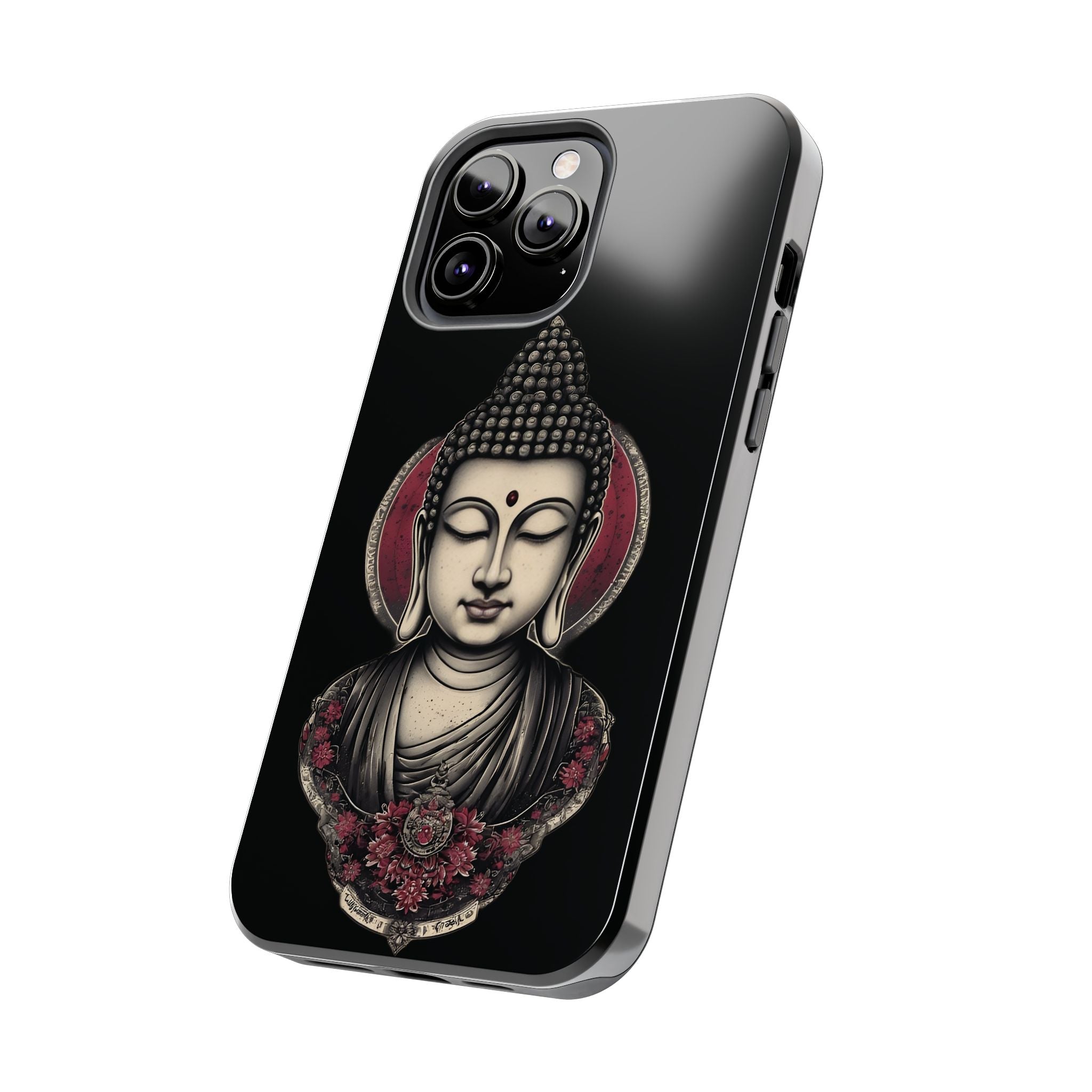Buddha Floral Tough Phone Case — Protective Spiritual Phone Cover