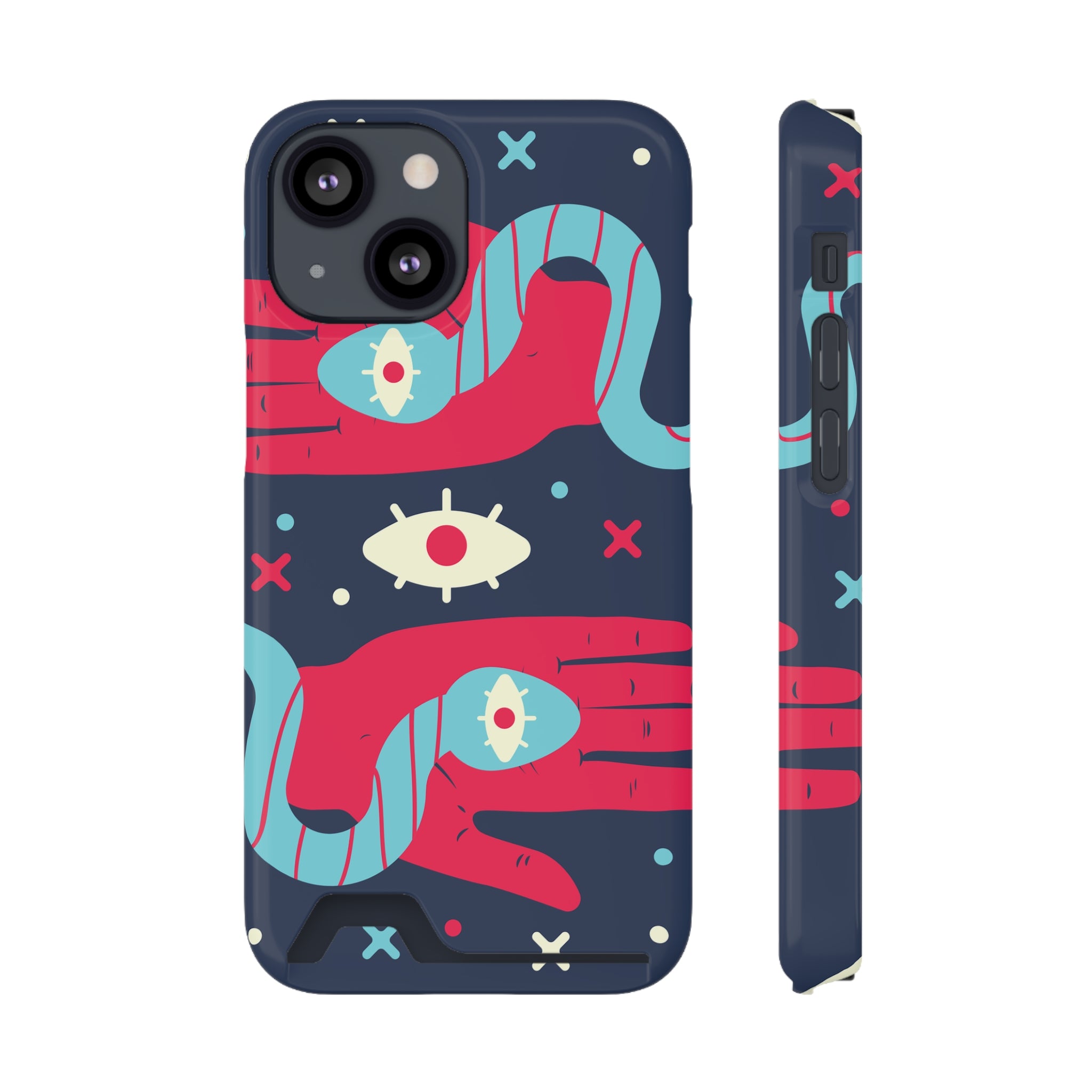 Mystical Phone Case with Card Holder - Boho Chic Style, Unique Design for Everyday Use, Perfect Gift for Creatives, Eye-Catching [...]