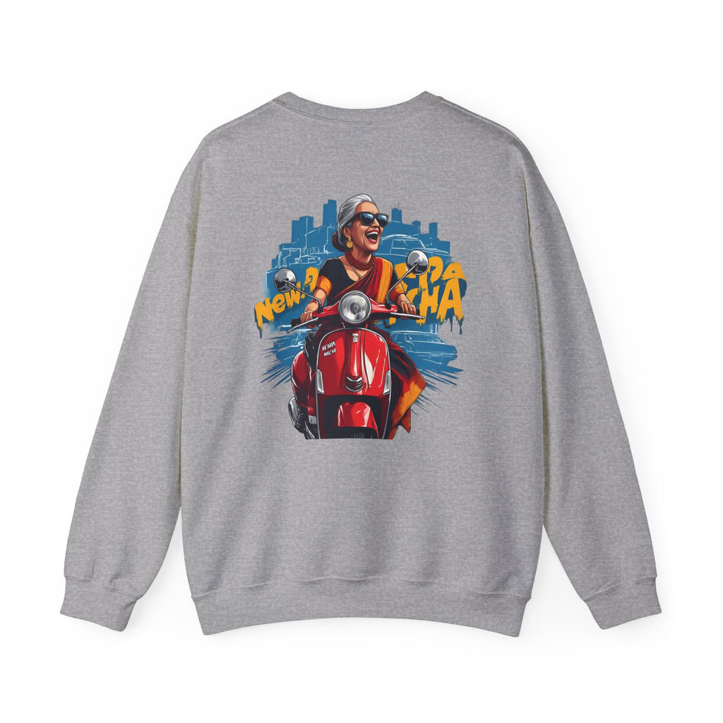 Crewneck Sweatshirt - New York City Scooter Ride Graphic