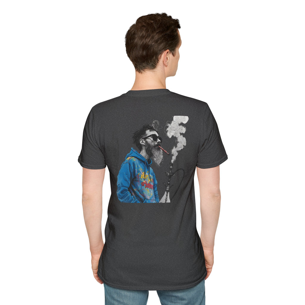 Hookah Beard Graphic T-Shirt — Chill Vape Lounge Vibe