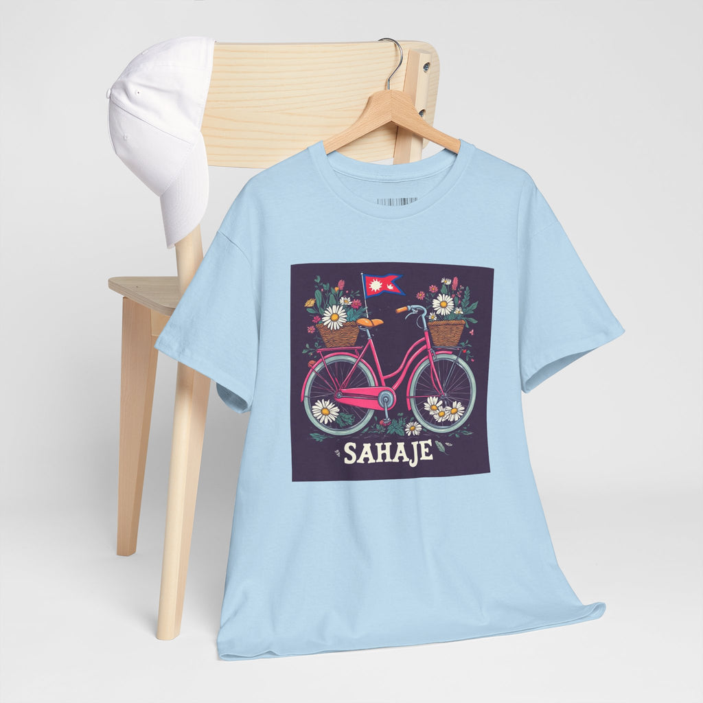 Sahaje Floral Bicycle T‑Shirt