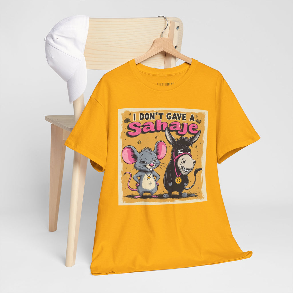 I Don't Give A Snair! Tee — Funny Mouse & Cat Graphic T-Shirt
