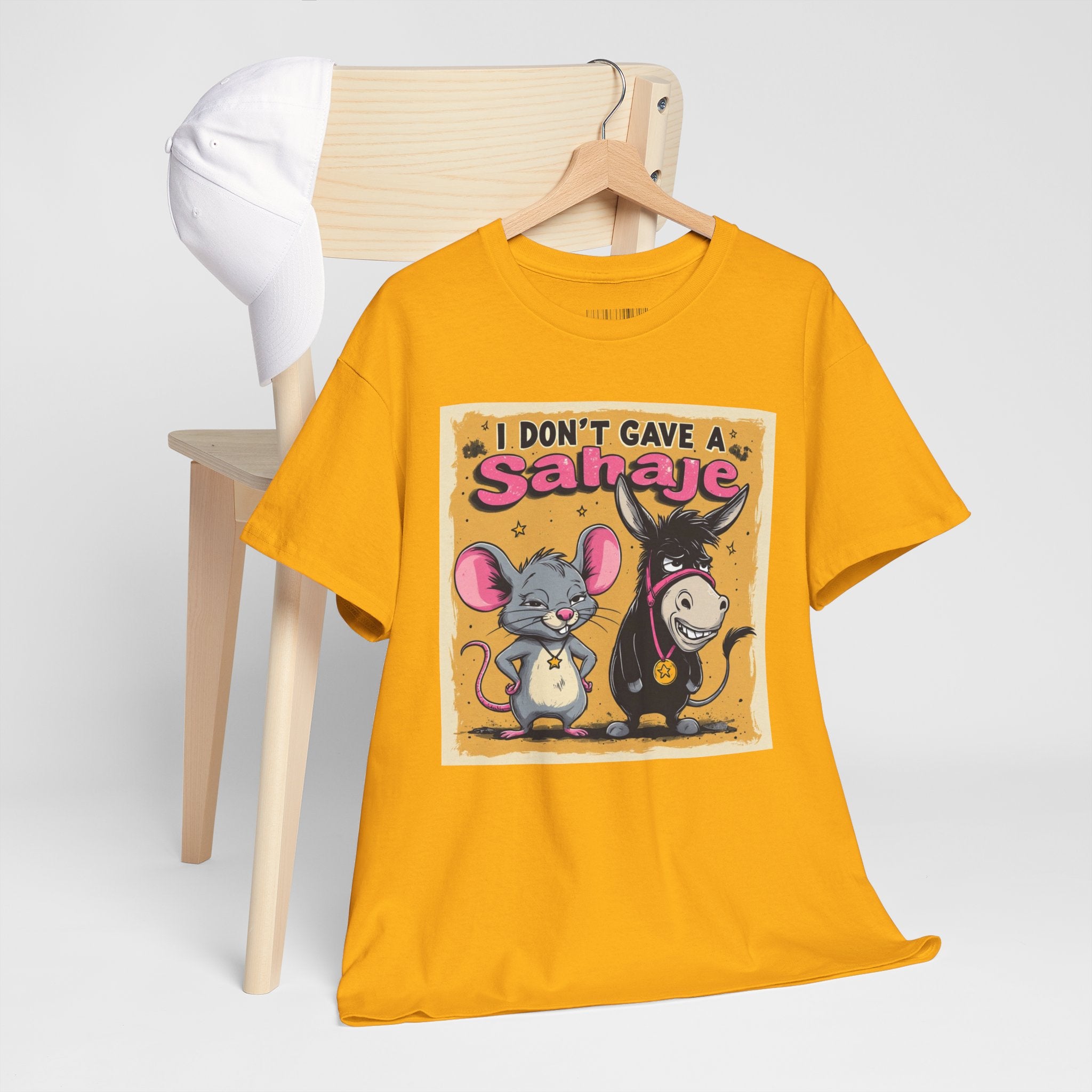 I Don't Give A Snair! Tee — Funny Mouse & Cat Graphic T-Shirt