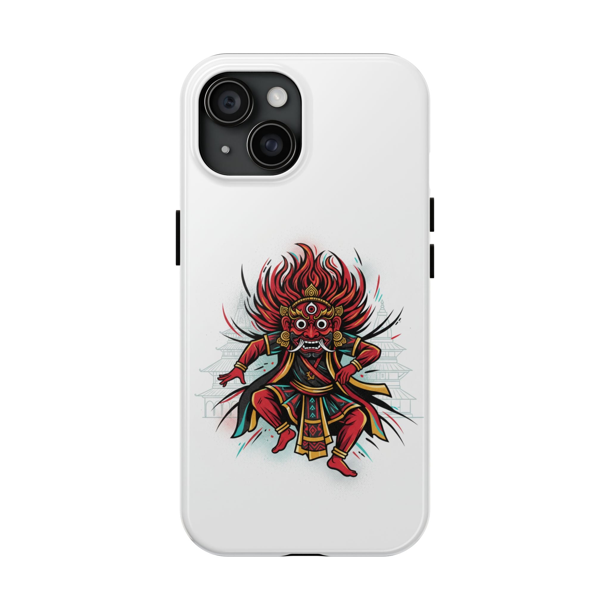 Bhairava Tough Phone Case — Bold Hindu Deity Protective Cover