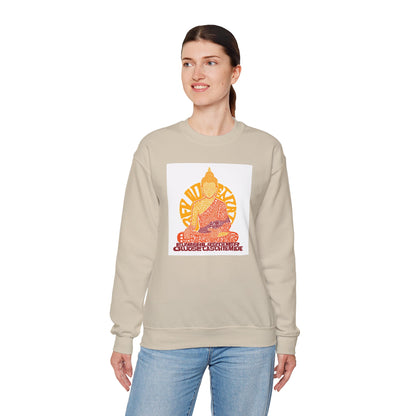 Buddha Graphic Sweatshirt — "Choose Compassion" Meditation Crewneck