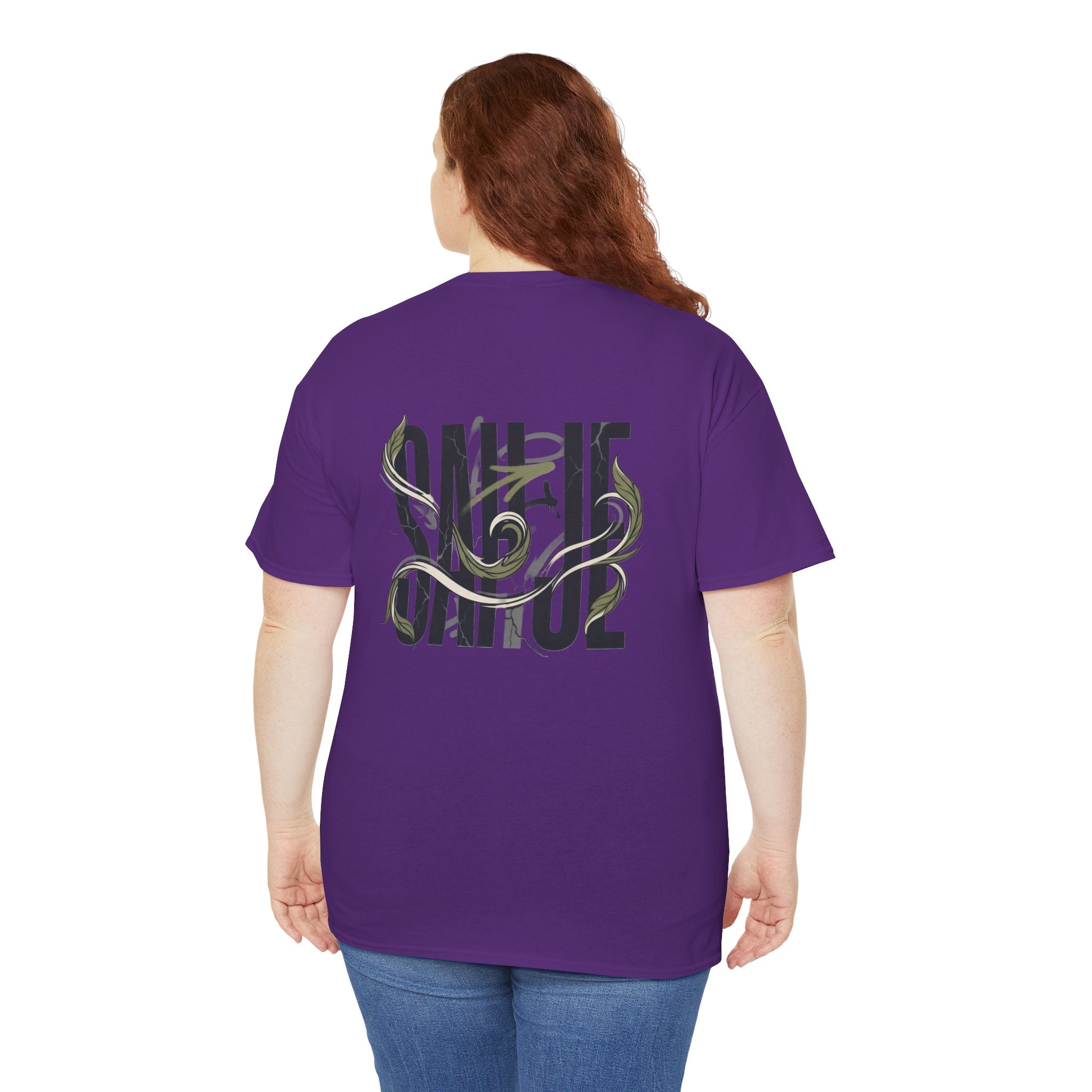 Graphic Tee — 'Savage' Typography with Snake Accent