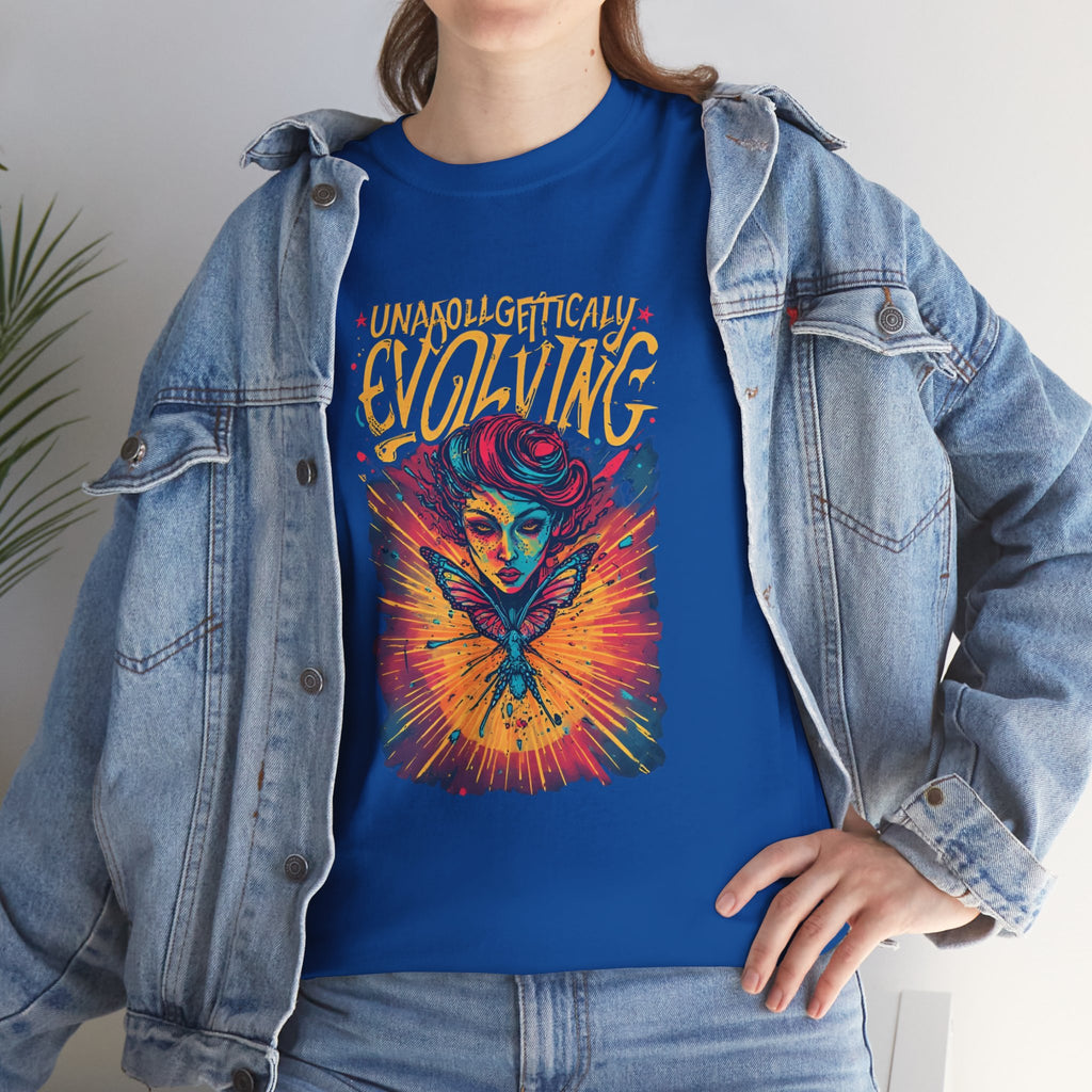Evolving Alien Graphic Tee — "Unnaturally Evolving" Sci‑Fi Art T-Shirt