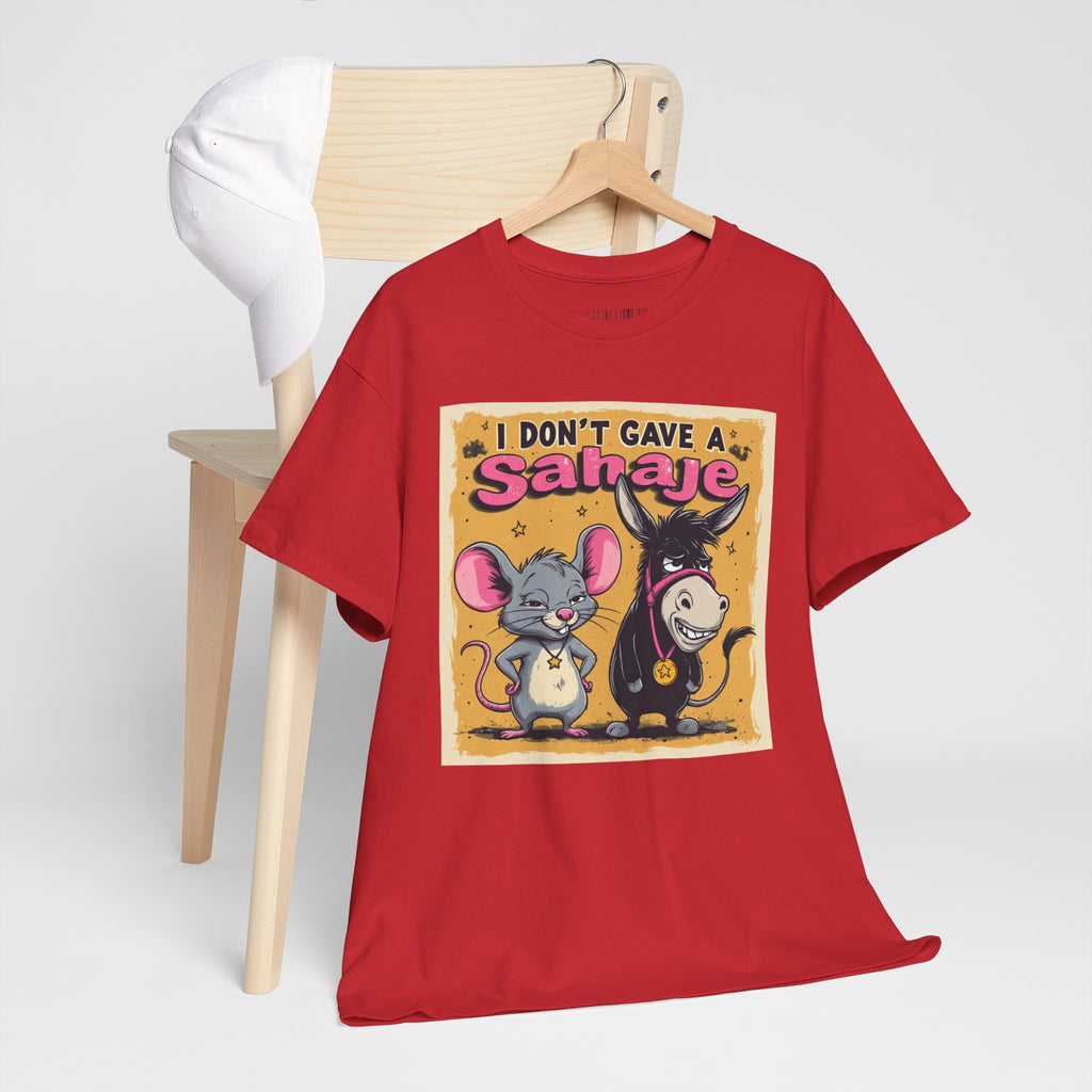 I Don't Give A Snair! Tee — Funny Mouse & Cat Graphic T-Shirt