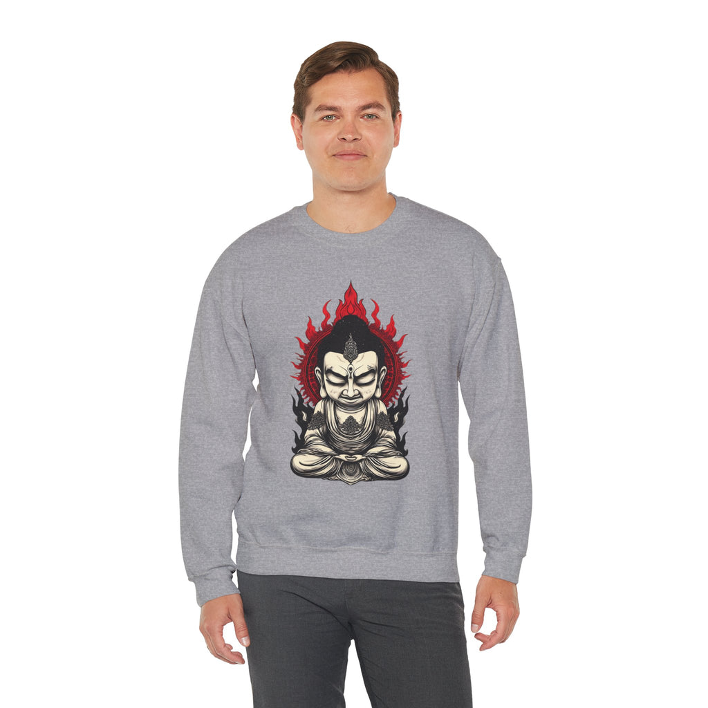 Buddha Flame Crewneck Sweatshirt