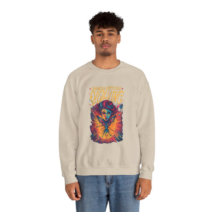 Evolving Butterfly Crewneck Sweatshirt — "Unafraid, Authentically Evolving" Inspirational Pullover