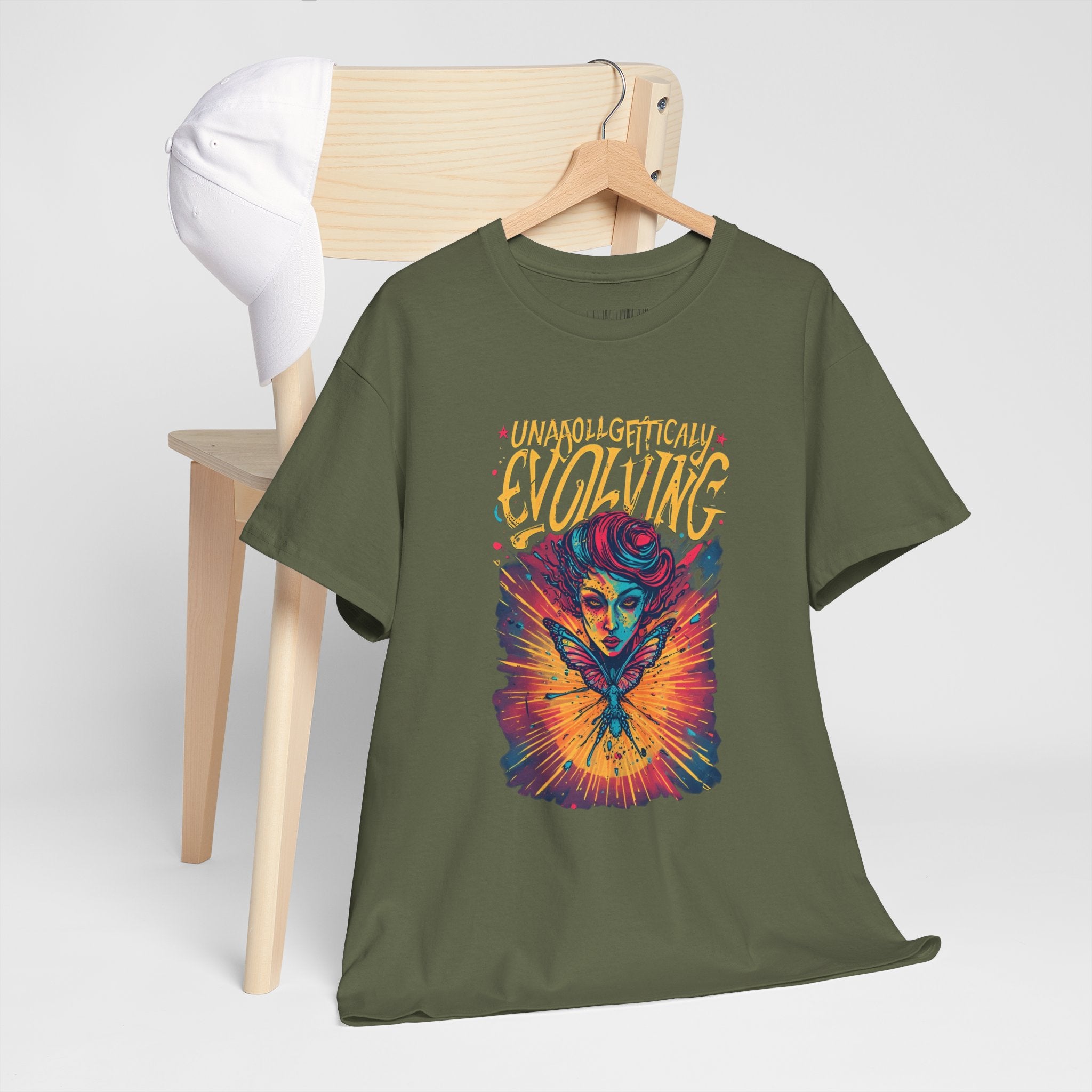 Evolving Alien Graphic Tee — "Unnaturally Evolving" Sci‑Fi Art T-Shirt