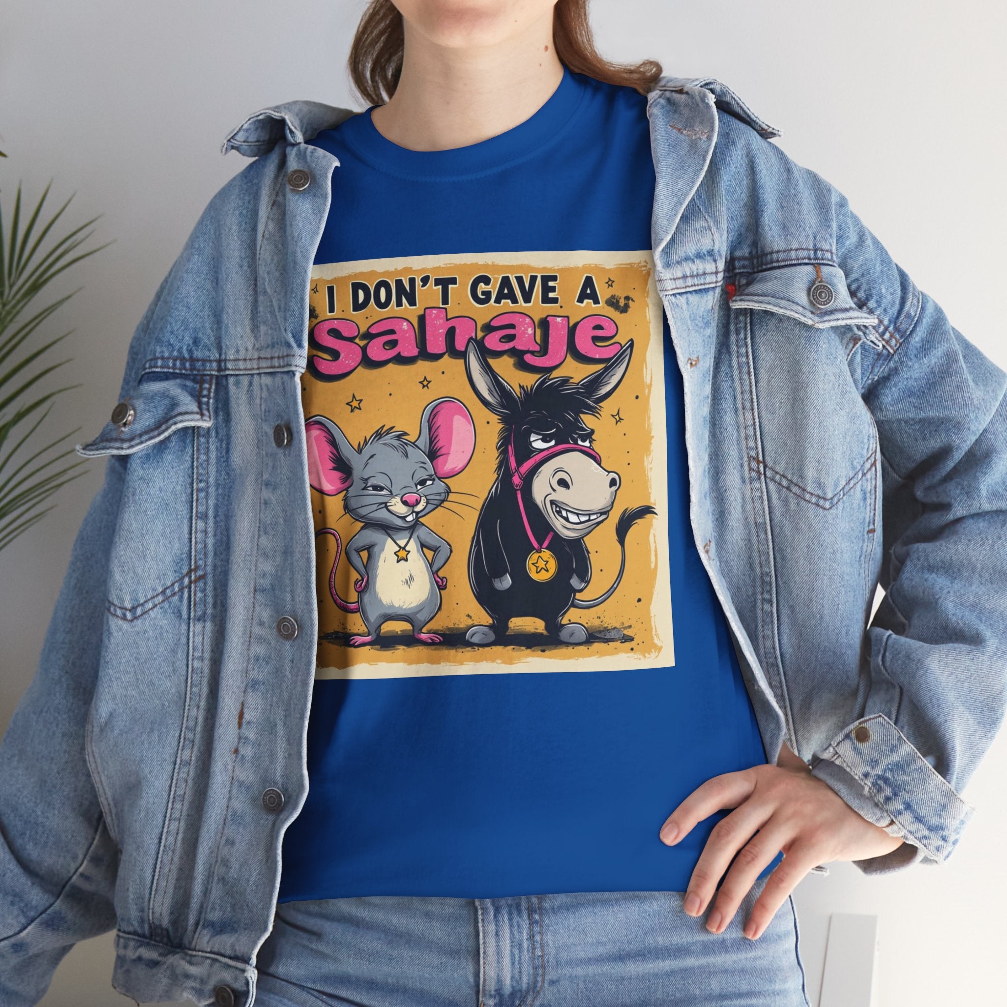 I Don't Give A Snair! Tee — Funny Mouse & Cat Graphic T-Shirt