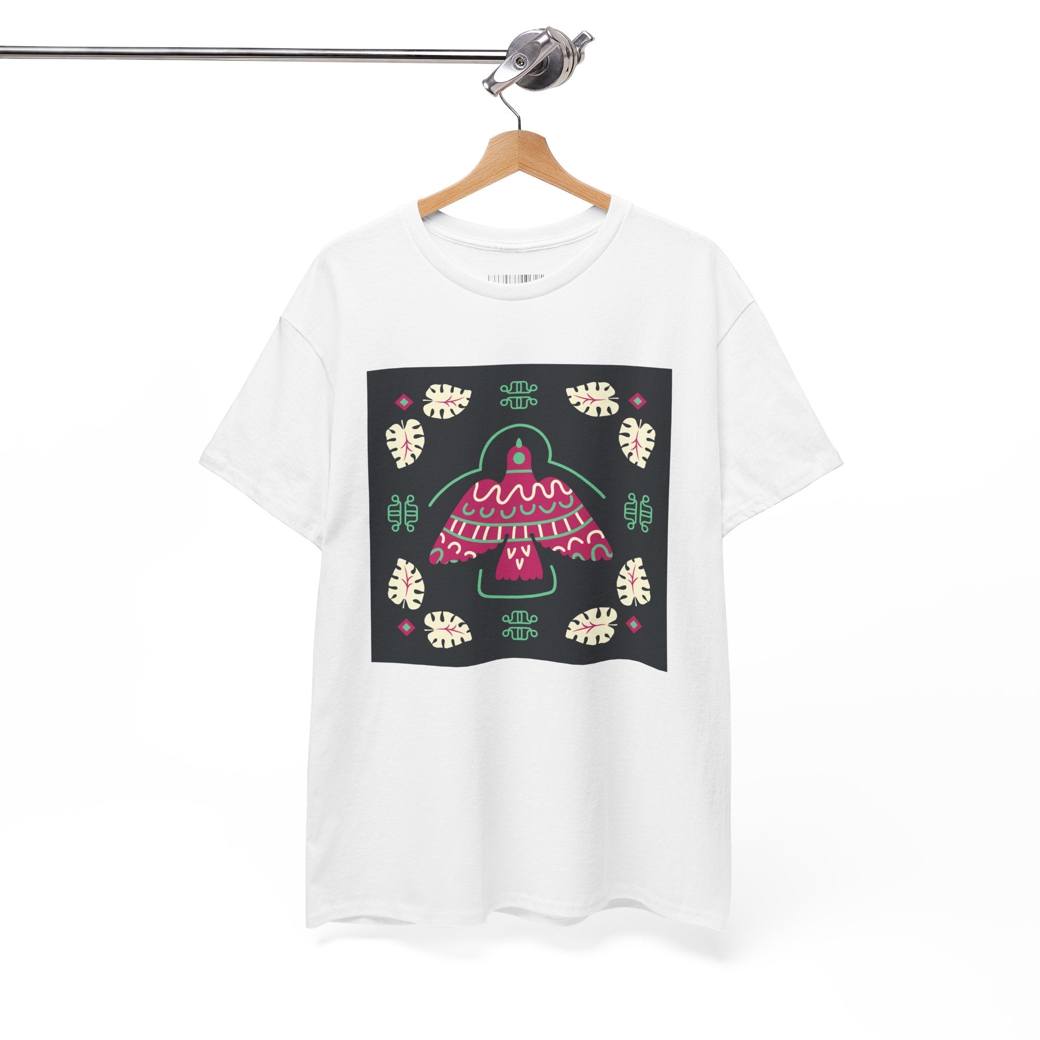 Mushroom Folk Art Tee — Whimsical Forest Graphic T-Shirt