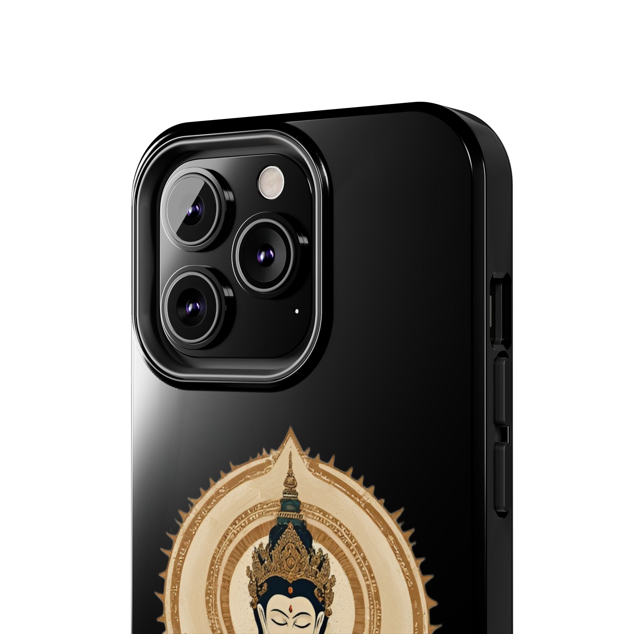 Bodhisattva Lotus Tough Phone Case — Protective Buddhist Meditation Phone Cover