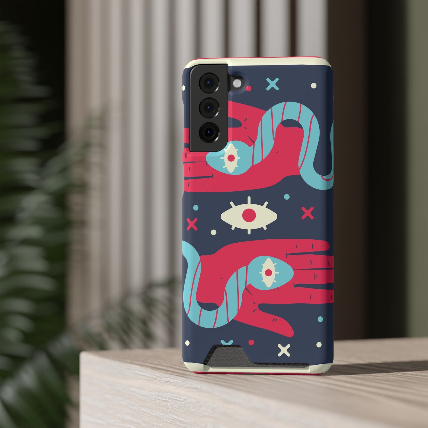 Mystical Phone Case with Card Holder - Boho Chic Style, Unique Design for Everyday Use, Perfect Gift for Creatives, Eye-Catching [...]