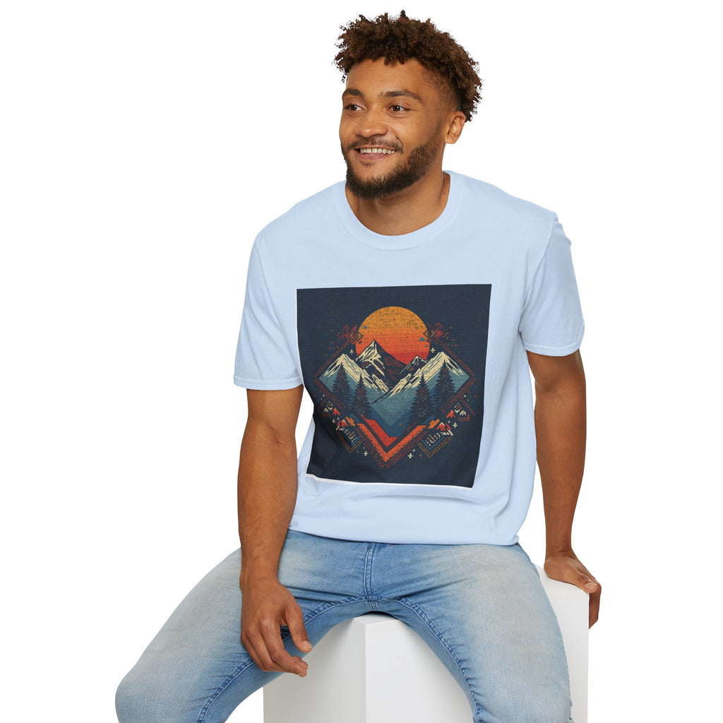 Retro Mountain Sunset T-Shirt