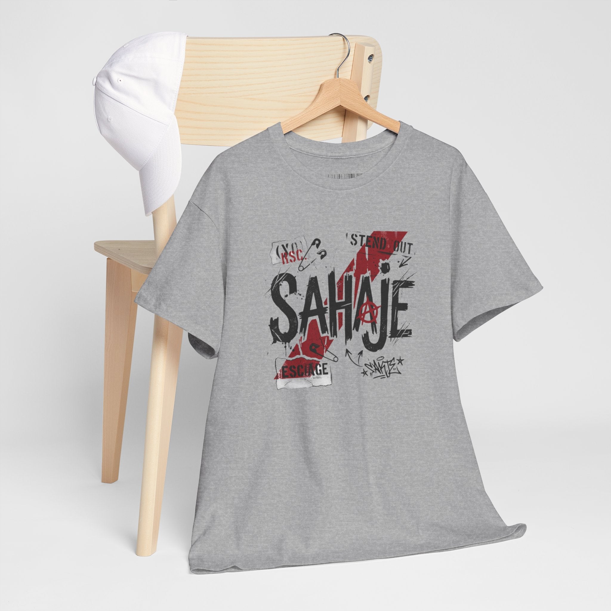 Sahaje Graphic Tee — Street Art Urban Casual T-Shirt