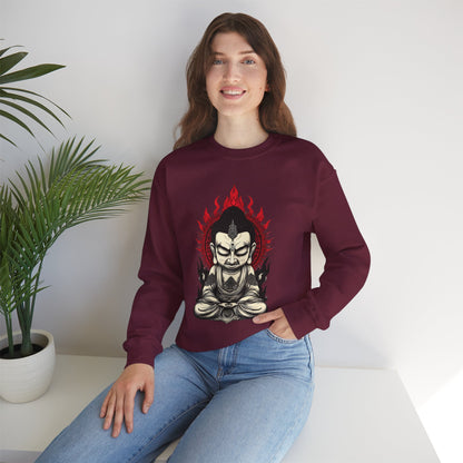 Buddha Flame Crewneck Sweatshirt
