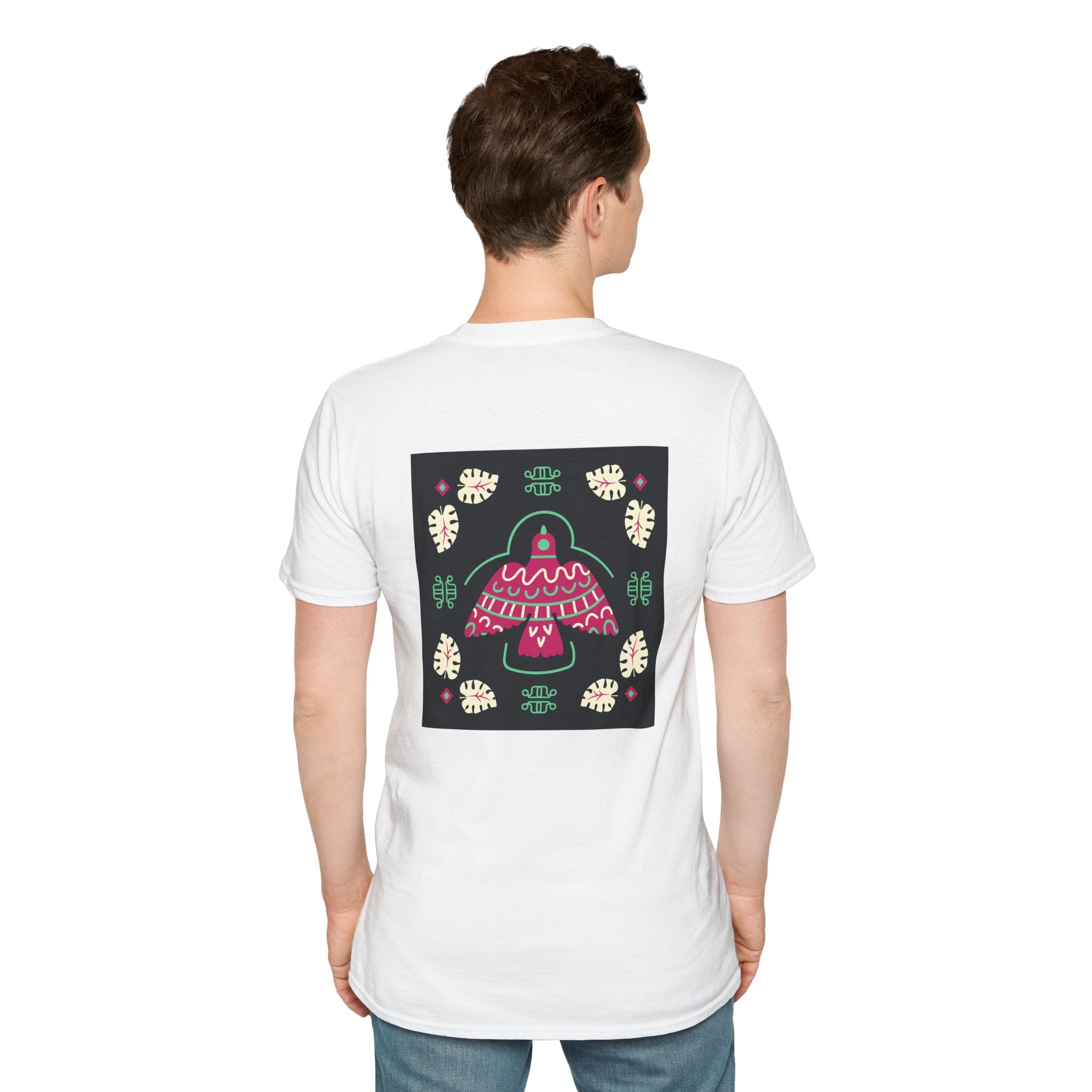 Mushroom Garden Graphic T-Shirt — Whimsical Pink Mushroom Design