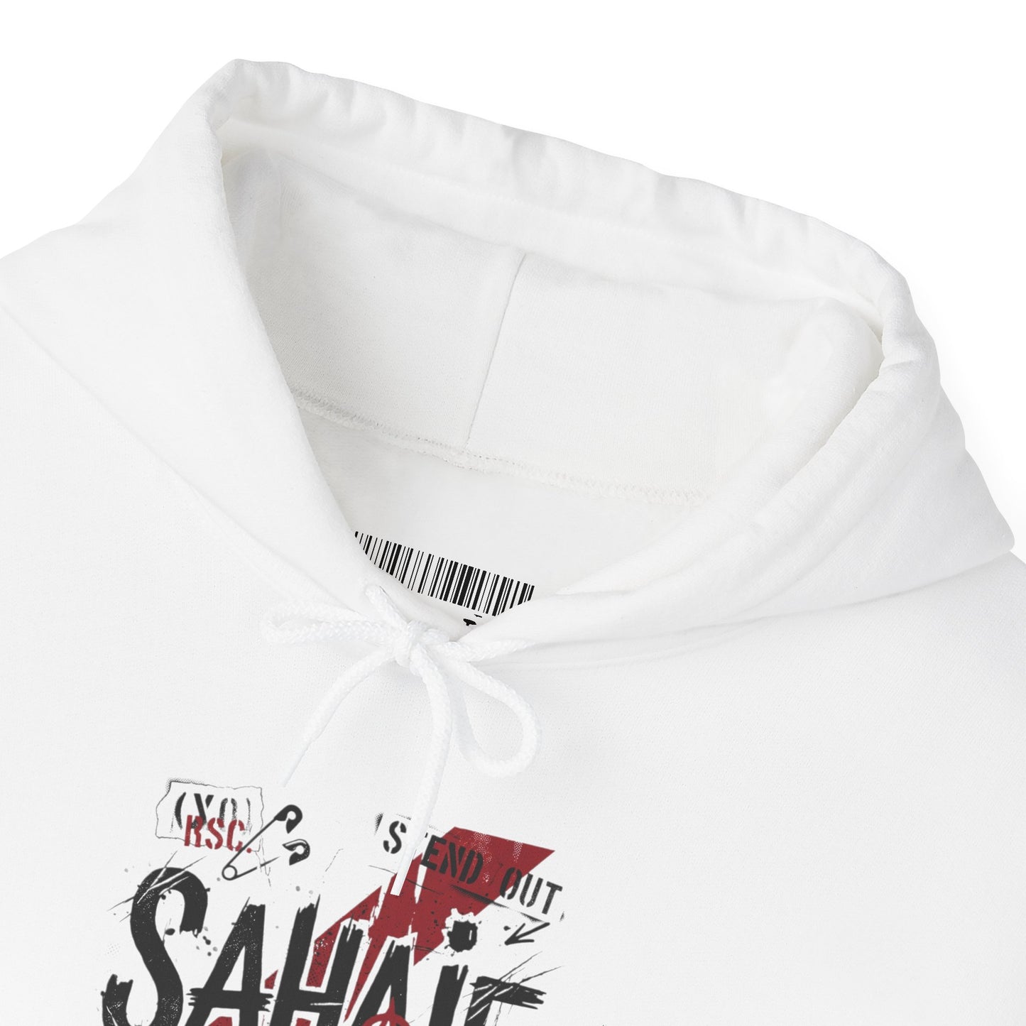Sahaje Graphic Hoodie – Distressed Vintage Script Pullover