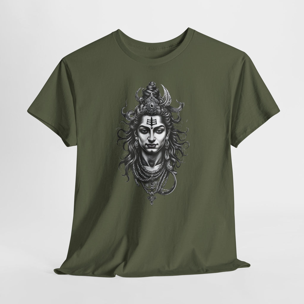 Shiva Portrait Tee — Hindu God Shiva Graphic T-Shirt