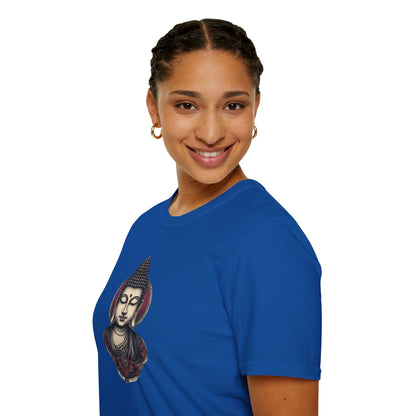 Buddha Portrait Tee — Zen Meditation Graphic T-Shirt