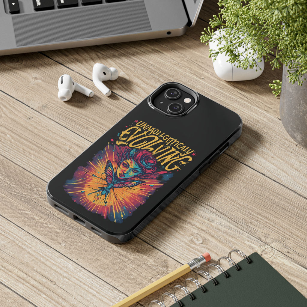 Evolving Butterfly Phone Case — "Unapologetically Evolving" Artistic Protective Case