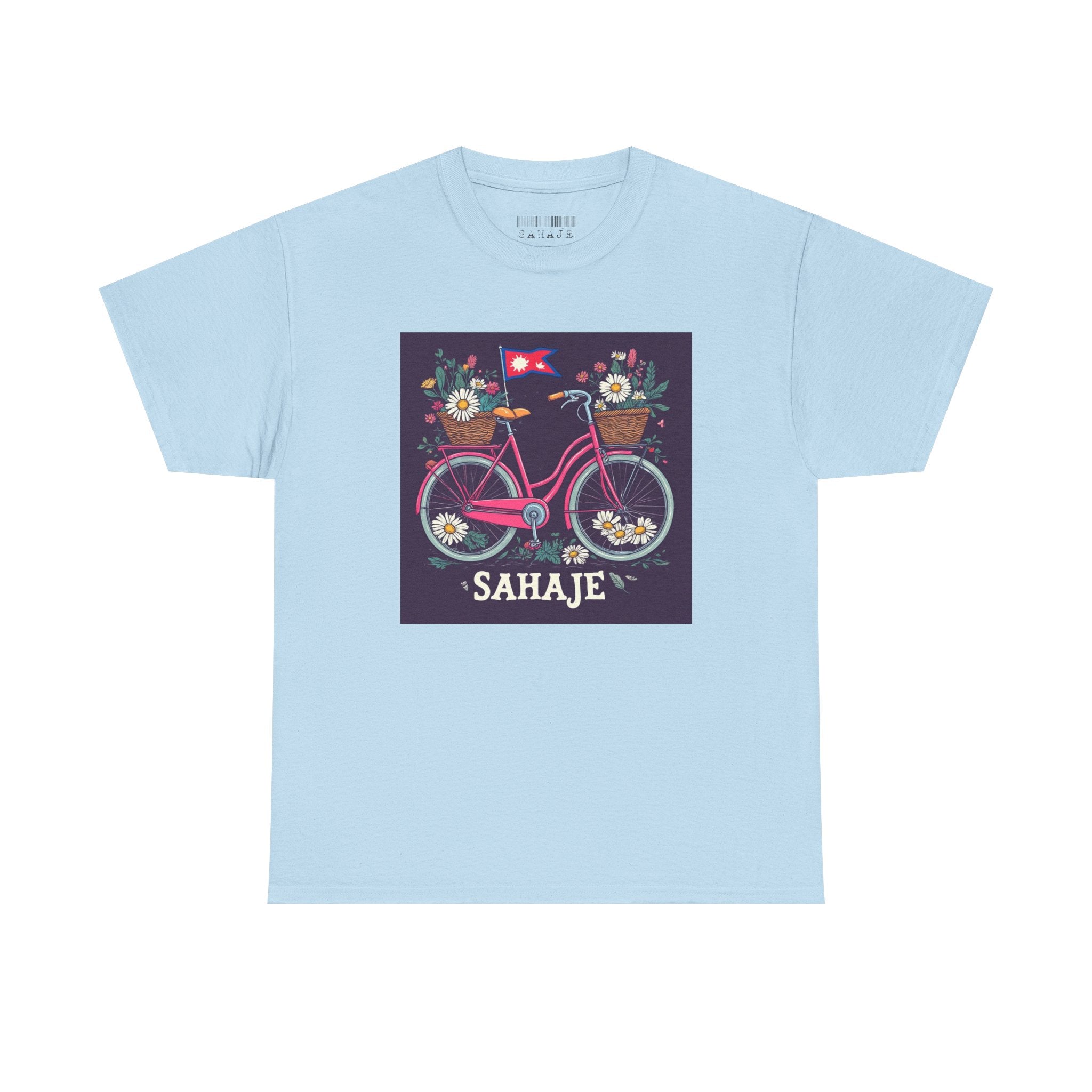 Sahaje Floral Bicycle T‑Shirt