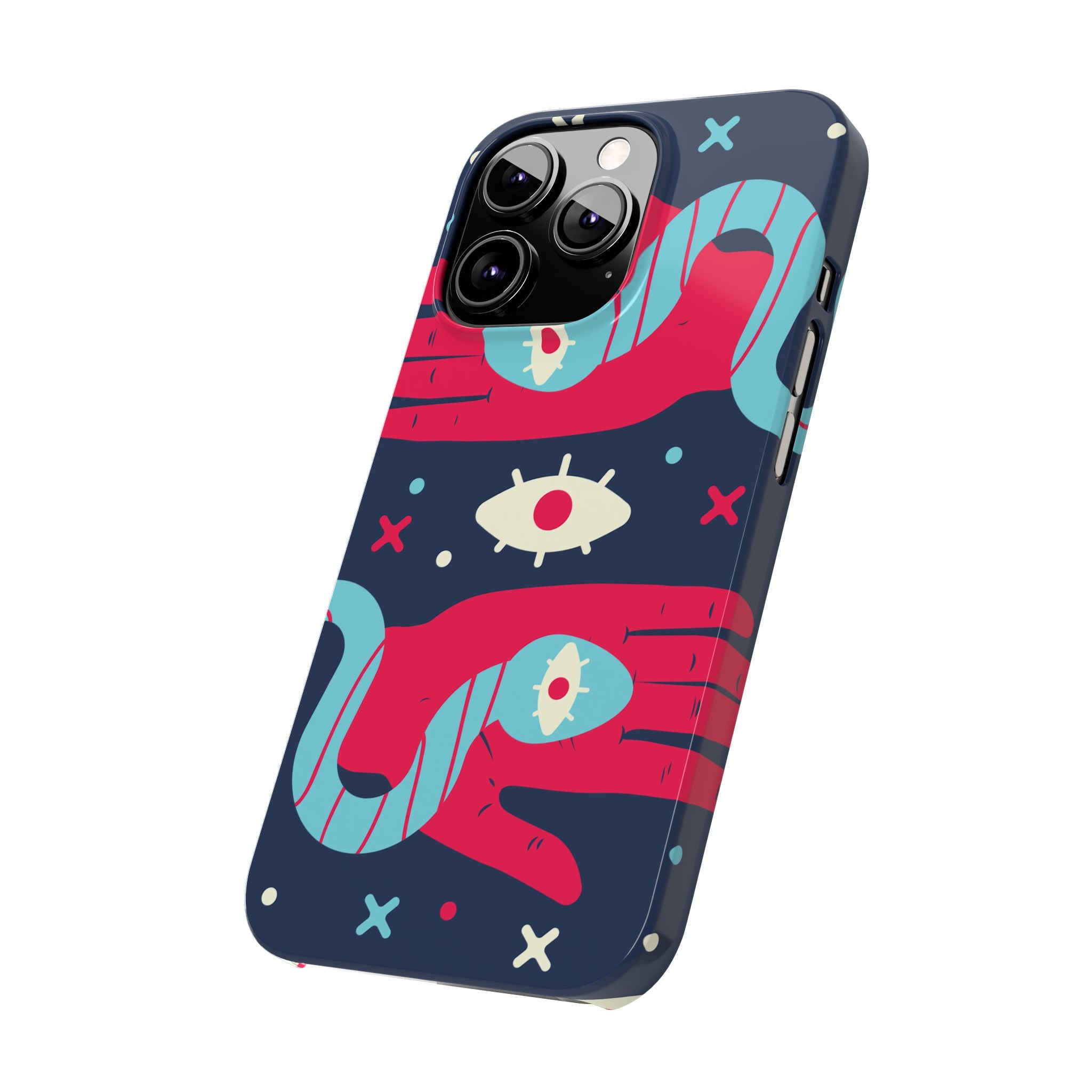 Colorful Abstract Slim Phone Cases, Trendy Phone Covers, Unique Gifts for Her, Artistic Mobile Accessories, Eye-Catching Phone Designs