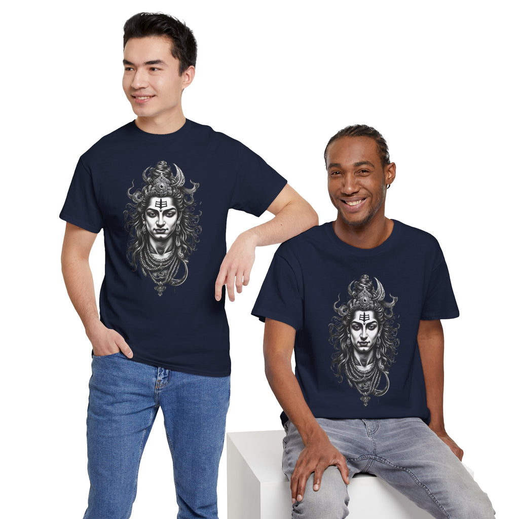 Shiva Portrait Tee — Hindu God Shiva Graphic T-Shirt