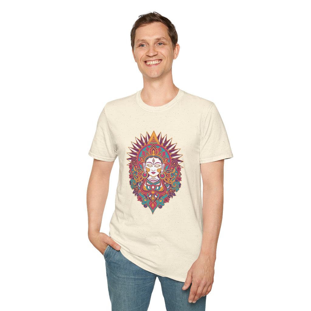 Mystic Goddess Mandala T-Shirt — Colorful Boho Spiritual Tee