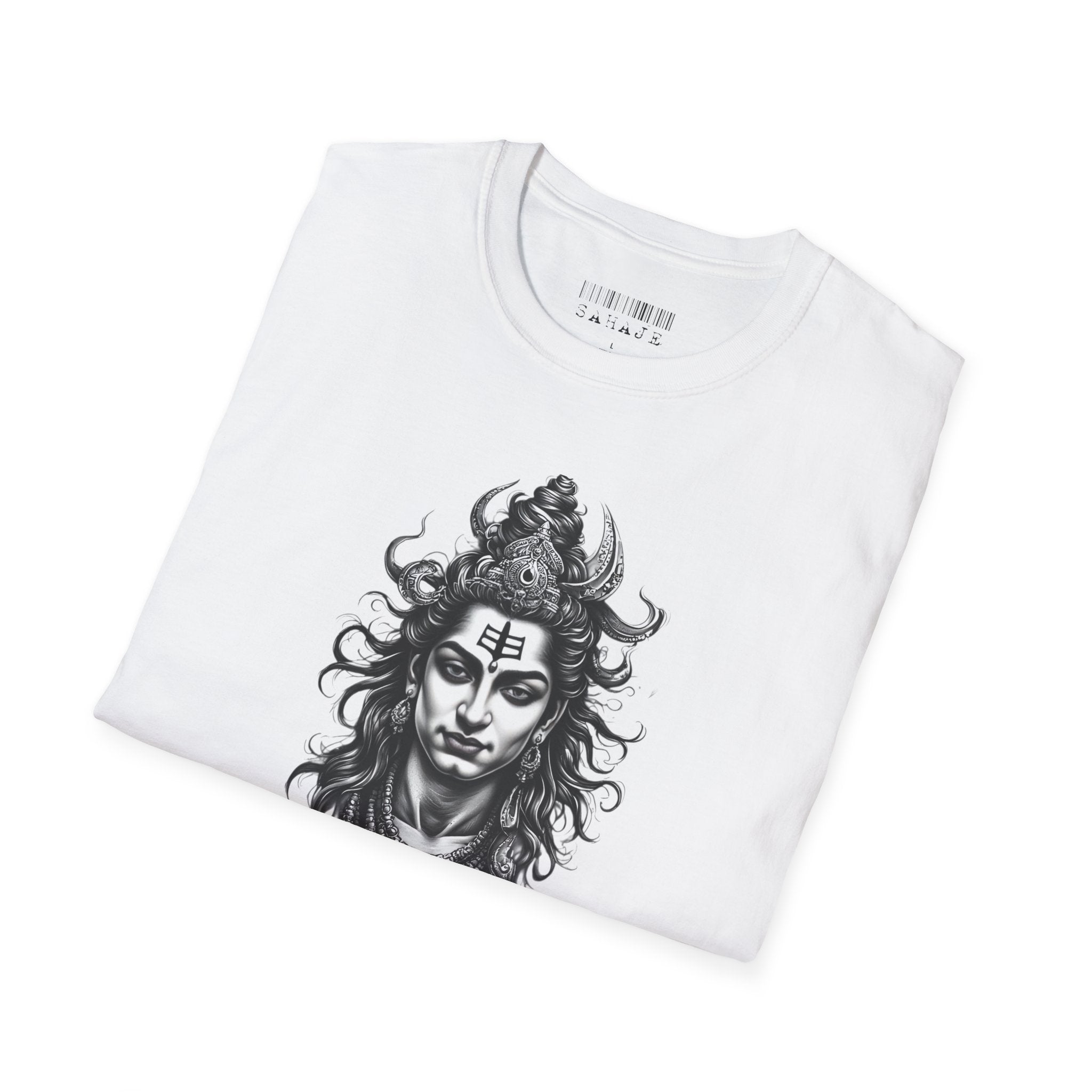 Shiva Portrait T‑Shirt — Hindu Deity Graphic Tee (Meditation, Yoga & Spiritual Wear)