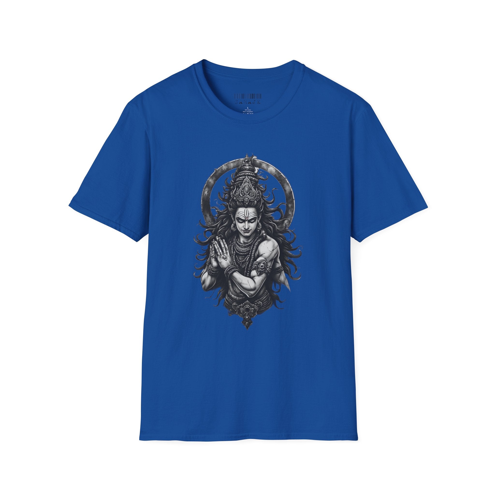 Shiva Portrait T‑Shirt – Intricate Hindu Deity Art Tee