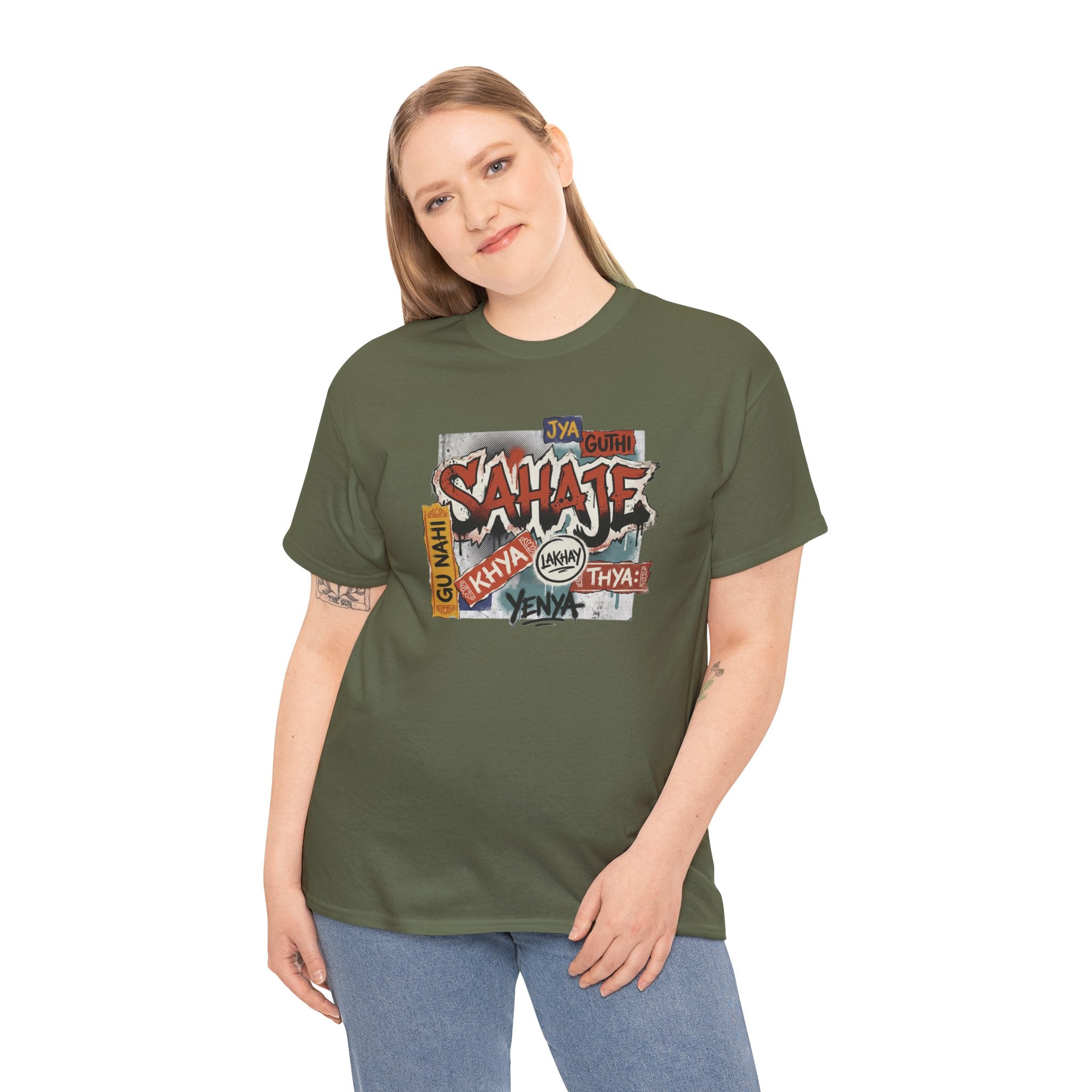 Shahje Graffiti Logo Tee - Urban Retro Streetwear T-Shirt