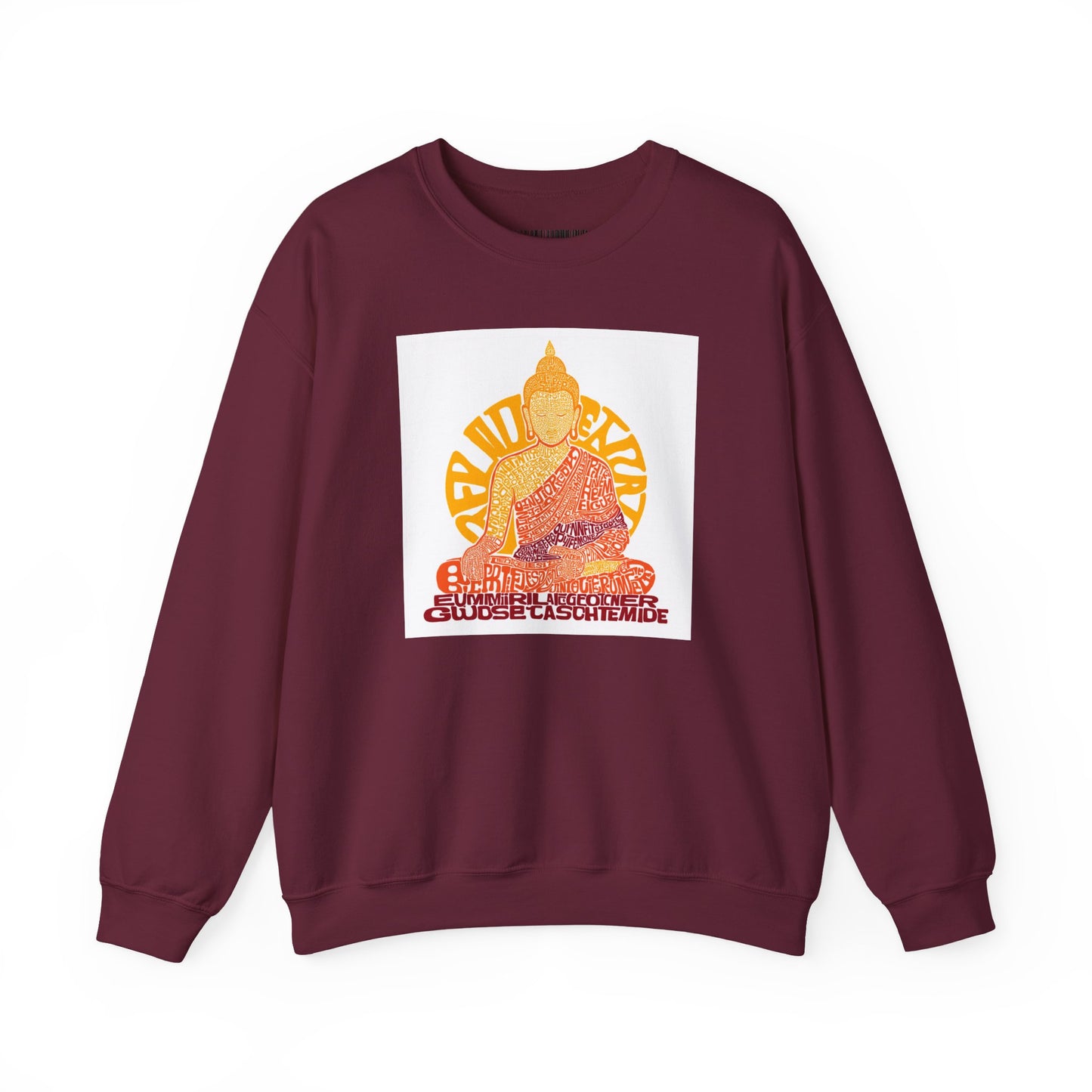 Buddha Graphic Sweatshirt — "Choose Compassion" Meditation Crewneck