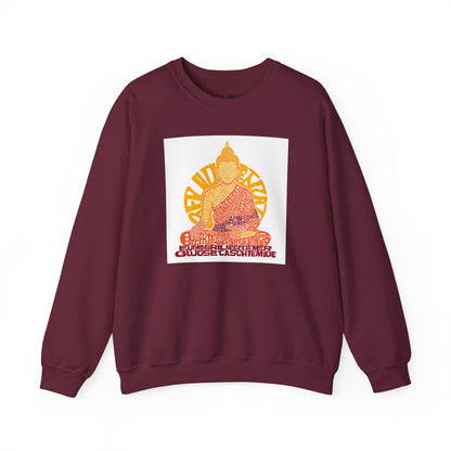 Buddha Graphic Sweatshirt — "Choose Compassion" Meditation Crewneck